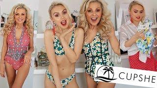 MY MUMS BIKINI HAUL  I BUY MY MUM CUPSHE BIKINIS  TRY ON