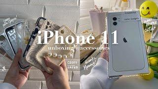 iPhone 11 unboxing + shopee cases haul️ aesthetic & asmr  angela charmaine