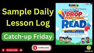 Catch up Friday Lesson Plan