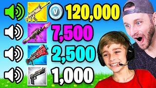 GUESS The SOUNDS w MY SON For 100k VBUCKS Fortnite