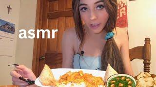 SMACKING ON INDIAN FOOD ASMR