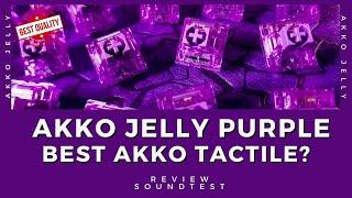 Akko Jelly Purple Best Akko Tactile? Review and Soundtest  Vega 65 Keyboard Typing ASMR