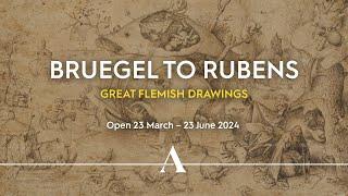 Bruegel to Rubens Great Flemish Drawings exhibition - open 23 Mar-23 Jun 2024