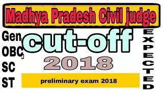 Cut-off Madhya Pradesh Civil judge preliminary exam 2018 Expectations