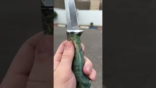 Охотничий нож «Беркут» из дамаска с никелем. #knife #edc #ножи #ножиручнойработы #кузницаназарова