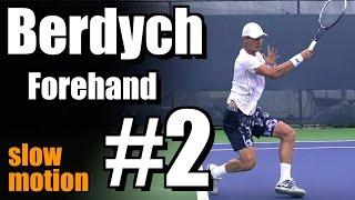 Tomas Berdych in Super Slow Motion  Forehand #2  Western & Southern Open 2014