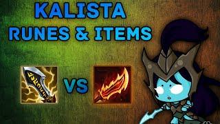 KALISTA  RUNES & ITEMS EXPLAINED  S14 guide