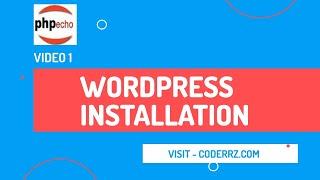 Wordpress Installation Video 1