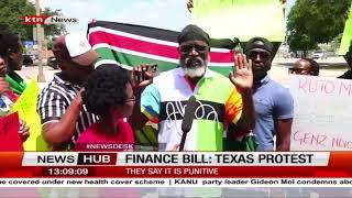 Kenyans in Texas protest the finance bill
