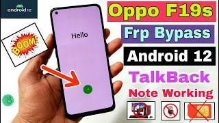 Oppo F19s FRP Bypass Android 12 Update  Oppo CPH2223 Google Account Bypass Without Pc  100% Ok 