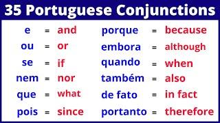 The 35 Most Common Portuguese Conjunctions Learn them now