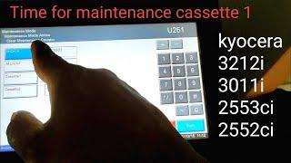 Kyocera Taskalfa Time for maintenance cassette 1  Kyocera 3212i3011i3010 2553ci 2552ci