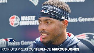 Marcus Jones It feels good to be out here.  New England Patriots Press Conference