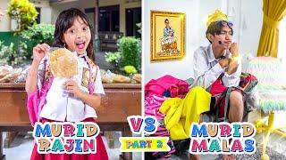 PART 2  LEIKA MURID RAJIN VS TOMPEL MURID MALAS  DRAMA PARODI LEIKA MISKIN VS KAYA TOMPEL