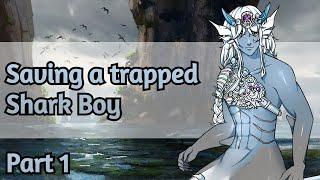 Helping a trapped Shark Boy  ASMR Fantasy Roleplay M4AHimedereRudeMermaidMermanMonster