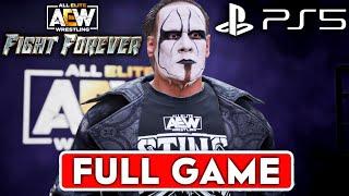 AEW FIGHT FOREVER Gameplay Walkthrough Road To Elite FULL GAME 1080p 60FPS PS5 - No Commentary