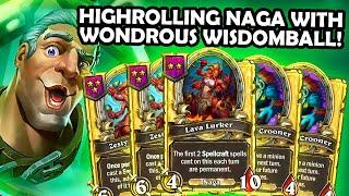Wondrous Wisdomball Giving TOO MANY ZESTY SHAKERS And DEEP BLUES  Hearthstone Battlegrounds