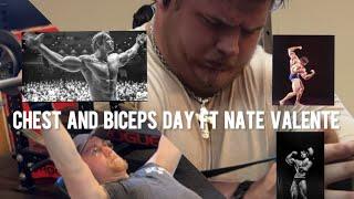 Chest And Biceps Day  Ft Nate Valente