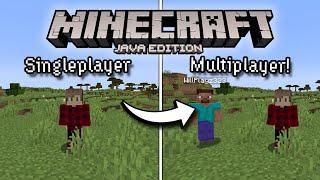 How to Turn Any Singleplayer World Into a MULTIPLAYER SERVER  Minecraft tutorial