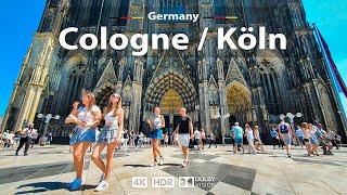 Cologne Köln Germany  Vibrant City Walking Tour ️ 4K 60fps HDR  A Sunny Day Walk 2023