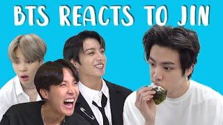 bts reacts to jin  방탄소년단 석진 p8