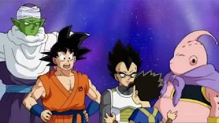 Goku and Vegeta meet Cabba English dub