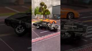 Iconic Fast and Furious scene Recreated in hot wheels  #hotwheels #fastandfurious #paulwalker