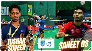 SANEETH DS VS TUSHAR SUVEERVV NATU MEMORIAL ALL INDIA SENIOR RANKING PUNE