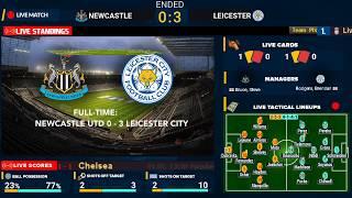 Newcastle United v Leicester City - LIVE MATCH PREMIER LEAGUE