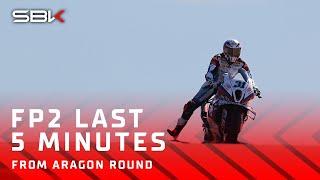 THE LAST 5 MINUTES of an epic FP2 at Aragon   2024 #AragonWorldSBK 