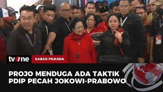 Ada Taktik Politik Belah Bambu Projo PDIP Penghalang Jokowi-Prabowo  Kabar Pilkada tvOne