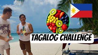 Tagalog Fruits Challenge   Russian Pinoy Vlog #trend