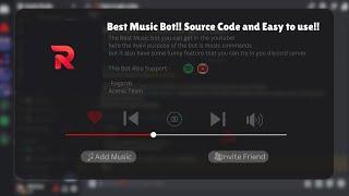 Best Music Bot In Under 1 Minute  Free Source Code   Working 2024