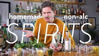 Make non-alc spirits at home  gin & herbal liqueur