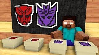 Monster School Unboxing TRANSFORMERS Presents from Herobrine - Minecraft Animation