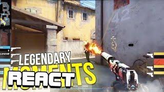 React WHEN CSGO PROS MAKE LEGENDARY PLAYS ICONIC MOMENTS