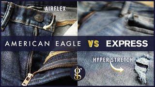 REVIEW American Eagle Flex Jean vs Express Hyper Stretch Jean Best Jeans Series
