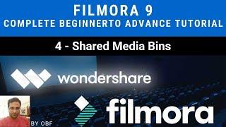 filmora 9 Complete beginner to advance  tutorial -4- shared media bins URDU+ Eng SUB