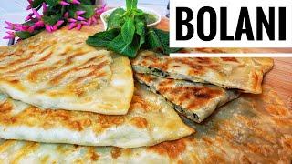 بولانی، AFGHAN Flat Bread، Vegetarian SUFFED Flat Bread STREET FOOD بولانی کچالو برای افطار رمضان