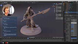 Stream Sculpting in Blender - Finishing a D&DWargaming Miniature