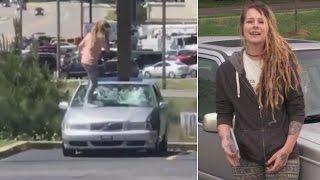 Woman Ruins Friends Car By Stomping On It Over a John Mayer CD