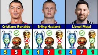 How Many World Cup Ballon DOr & Champions League Won By Best Players.