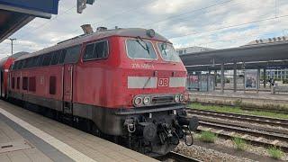 Südostbayernbahn br218 498-4 mit Schönem MTU 12V 956 TB11 Motor Sound