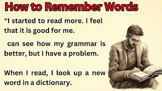 How to Remember Words  Improve Your English  How To Learn English  Graded Reader  Listen