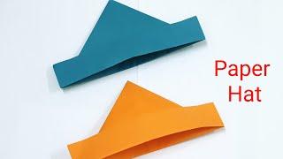 How to make paper Hat origami paper hatsimple and easy paper crafts