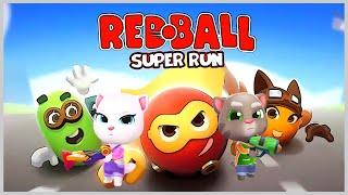 Красный Шар Red Ball Бег против Тома и Анджелы из Blast Park Run на Перегонки