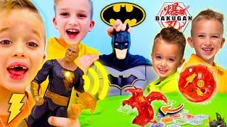 Vlad & Niki Battle Batman Bakugan & Black Adam