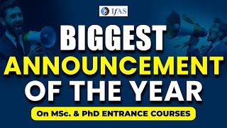 Biggest Announcement Of The Year 2024  IIT JAM  GAT-B  CUET PG  IFAS