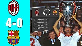 AC Milan 4-0 Barcelona  1994 UEFA Champions League Final  Highlight & Goals