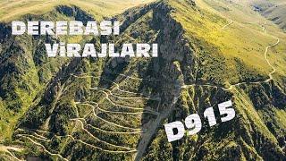 DEREBAŞI  VİRAJLARI  TEHLİKELİ YOLLAR  MOST DANGEROUS ROAD IN THE WORLD  DRONE  DEATH ROAD D915